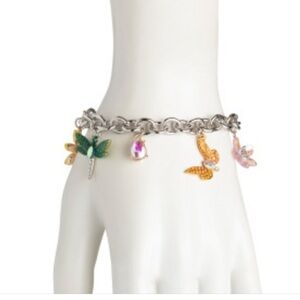Betsey Johnson Garden Glam Dragonfly Garden Charm Multi Bracelet